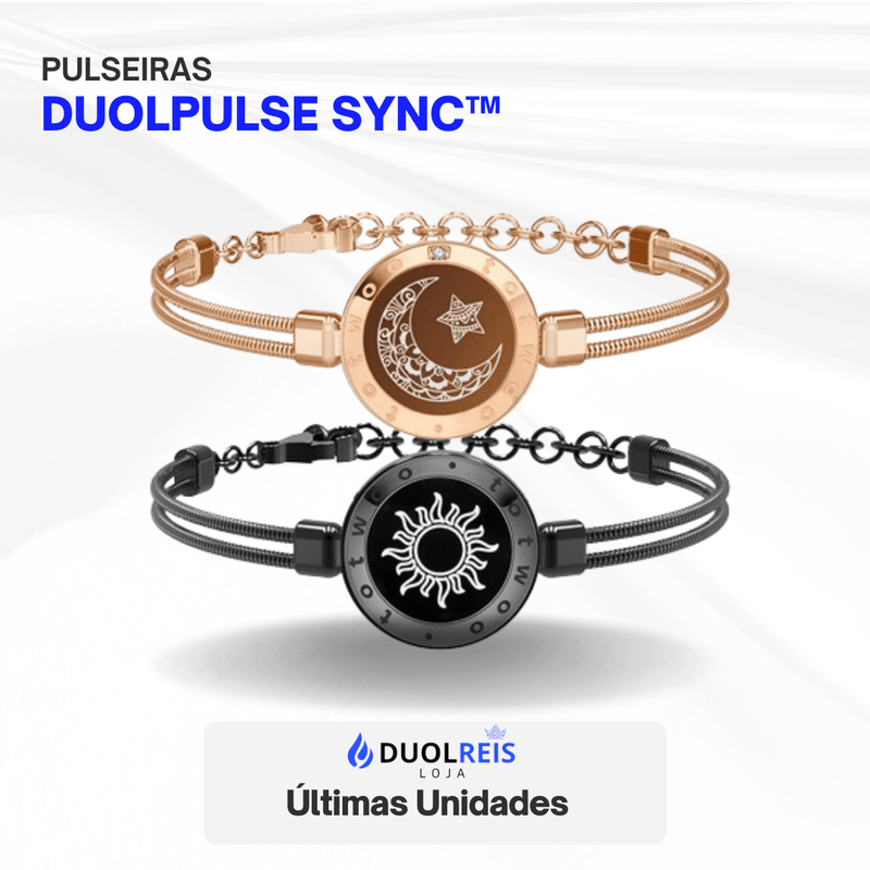 DuolPulse Sync™ - Pulseiras Sun&Moon Touch com Corrente de Prata e Cobre (LANÇAMENTO)