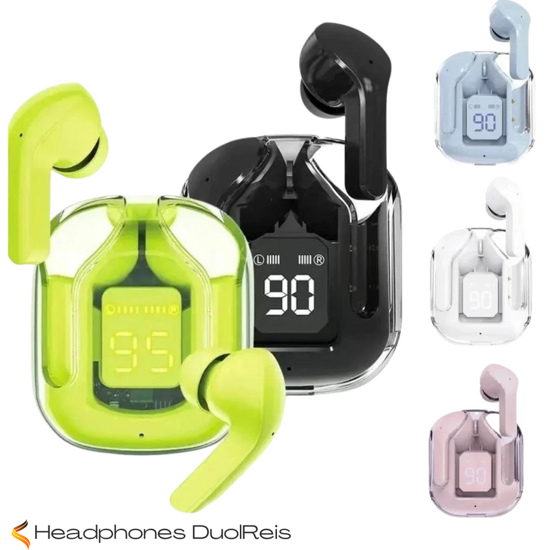 Headphones DuolReis Bluetooth com Display LED