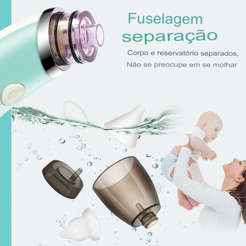 BebeClear™ - Aspirador Nasal para Crianças e Bebês Recém-Nascidos