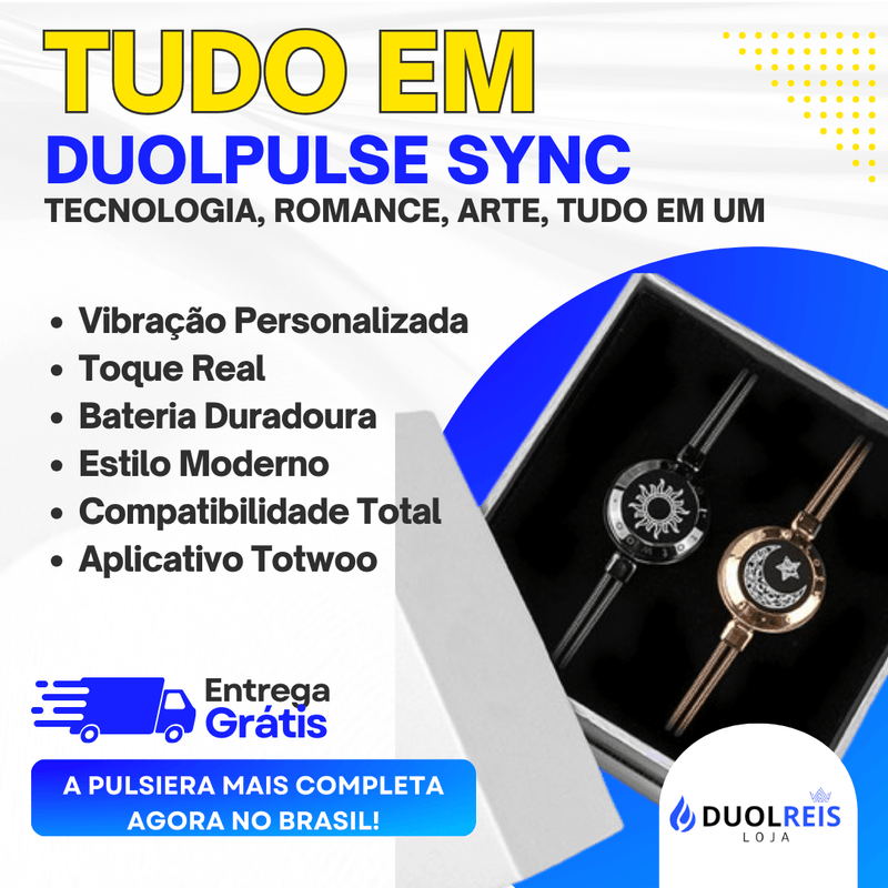 DuolPulse Sync™ - Pulseiras Sun&Moon Touch com Corrente de Prata e Cobre (LANÇAMENTO)