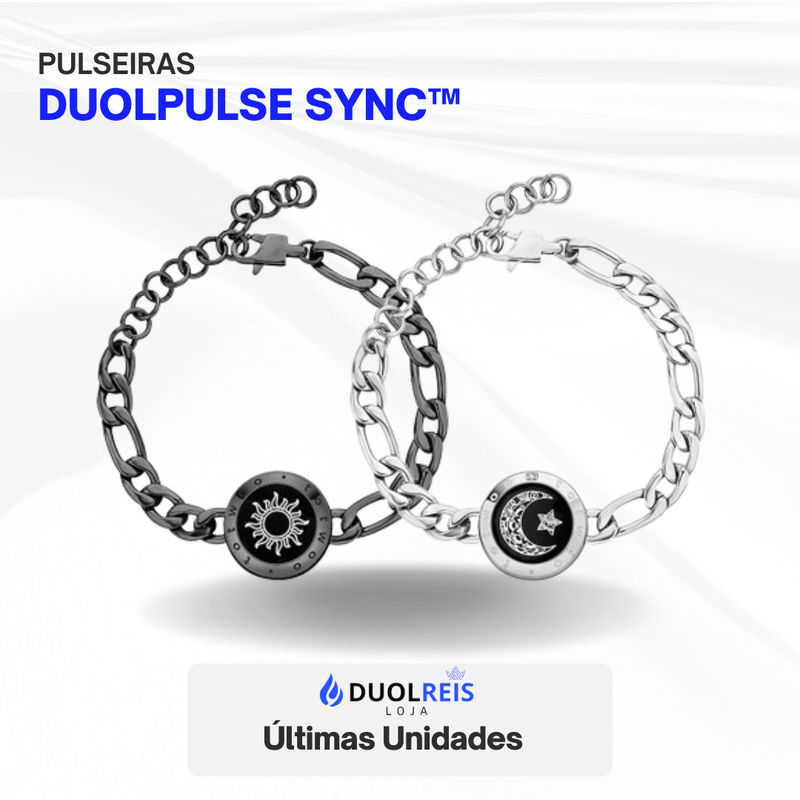 DuolPulse Sync™ - Pulseiras Sun&Moon Touch com Corrente de Prata e Cobre (LANÇAMENTO)