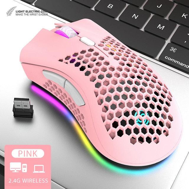 Transforme seu ambiente de trabalho com o incrível Mouse Sem Fio com LED - Design inovador e desempenho de alta precisão