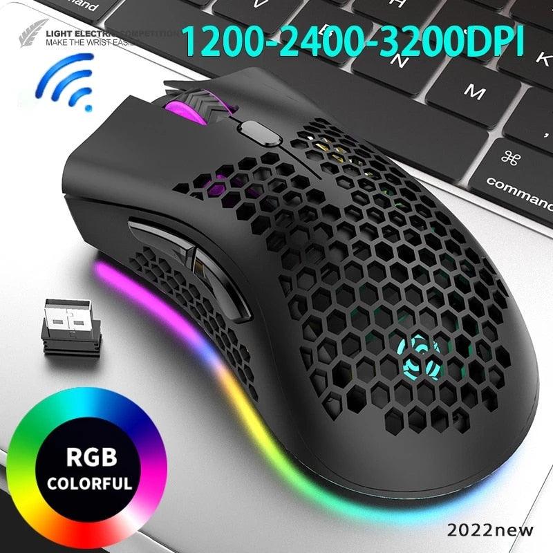 Transforme seu ambiente de trabalho com o incrível Mouse Sem Fio com LED - Design inovador e desempenho de alta precisão