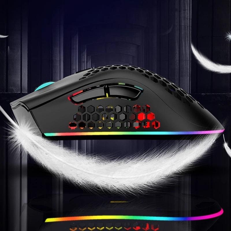 Transforme seu ambiente de trabalho com o incrível Mouse Sem Fio com LED - Design inovador e desempenho de alta precisão