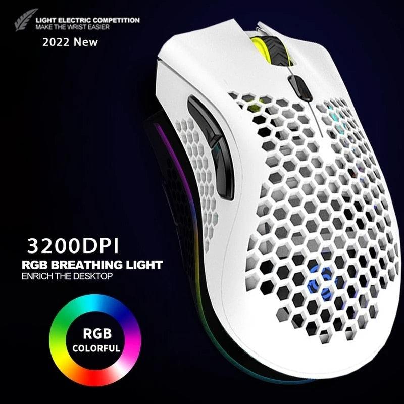 Transforme seu ambiente de trabalho com o incrível Mouse Sem Fio com LED - Design inovador e desempenho de alta precisão