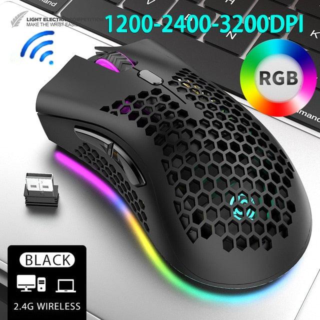 Transforme seu ambiente de trabalho com o incrível Mouse Sem Fio com LED - Design inovador e desempenho de alta precisão